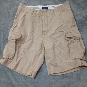 Polo Ralph Lauren Shorts‎ Mens 35 Beige Utility Cargo Pockets Heavyweight